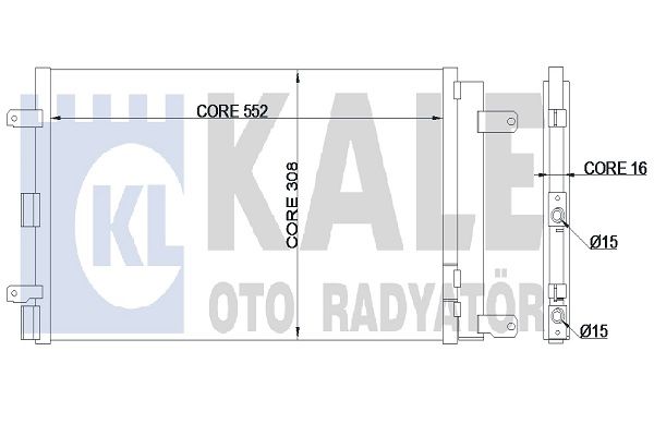 Condenser - Kale oto Radyator 345355