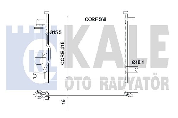 Condenser - Kale oto Radyator 350550