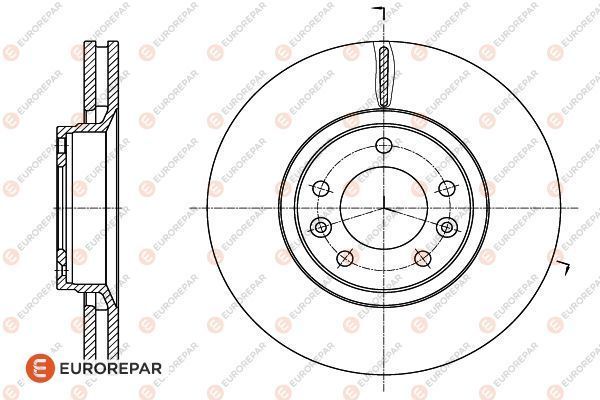 Brake Disc | перед | - EUROREPAR 1618863380