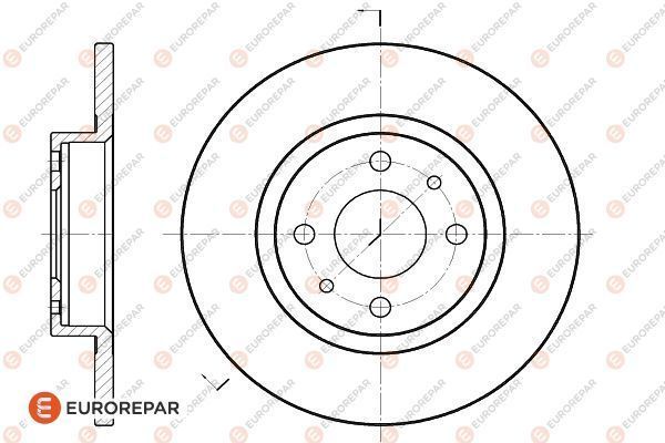 Brake Disc | перед | - EUROREPAR 1618867380