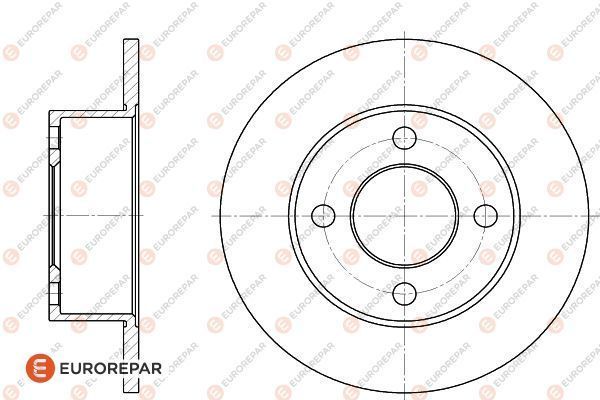 Brake Disc | зад | - EUROREPAR 1618874580