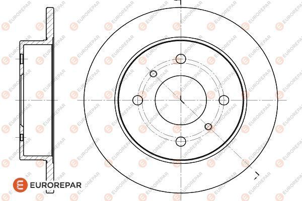 Brake Disc | зад | - EUROREPAR 1618875480