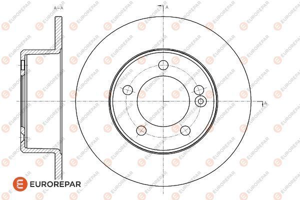 Диск тормозной - EUROREPAR 1618885980