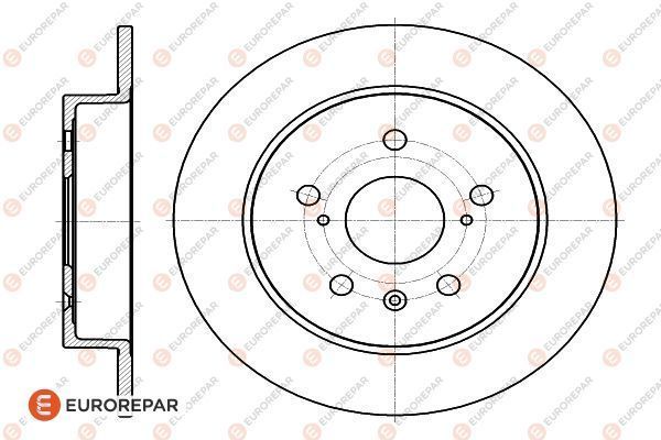 Brake Disc | зад | - EUROREPAR 1622806180