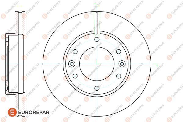 Brake Disc | перед | - EUROREPAR 1622812280