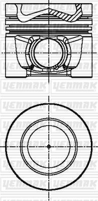 Поршень ДВС audi 2.0tdi caga/cjca/caha 08- STD - YENMAK 31-04341-000