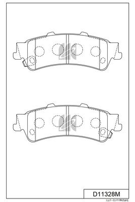 Brake Pad Set - Kashiyama D11328M
