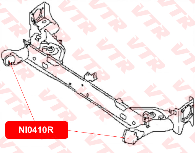 Сайлентблок задней балки 2wd