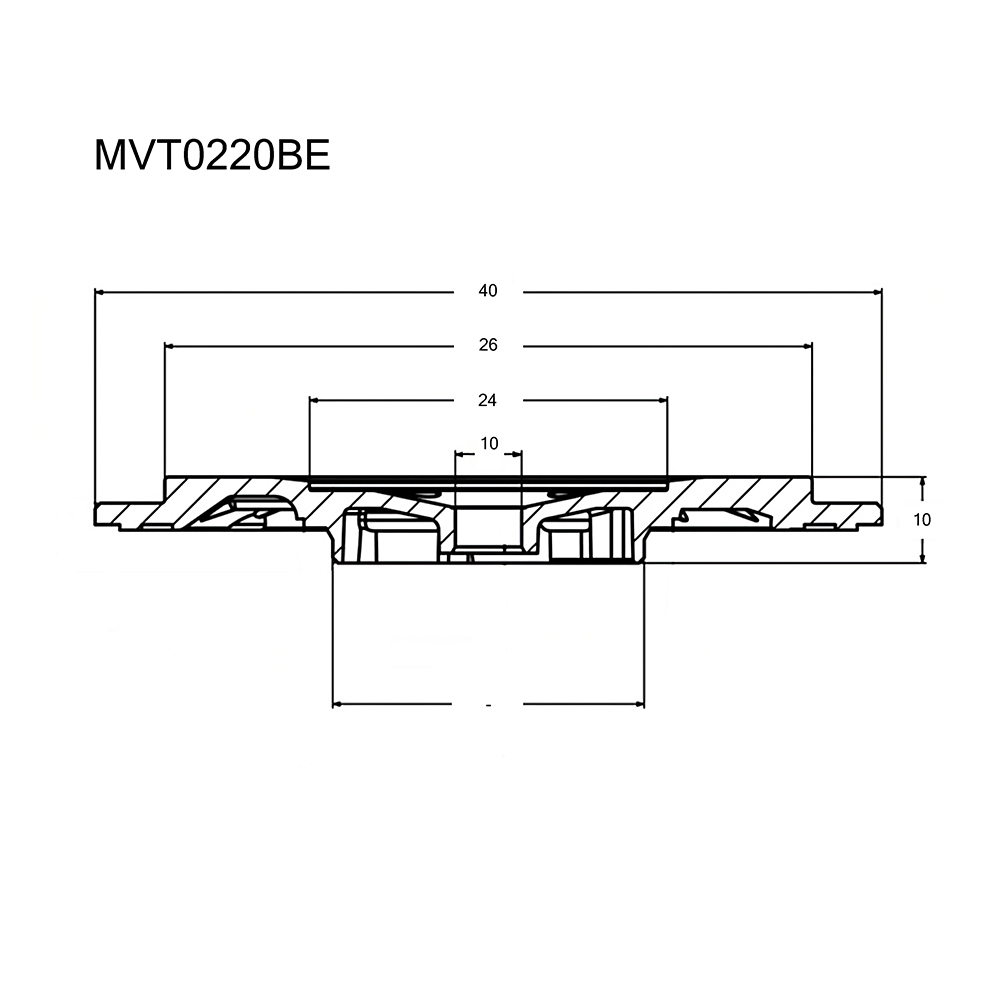 Задняя пластина турбокомпрессора - Krauf MVT0220BE