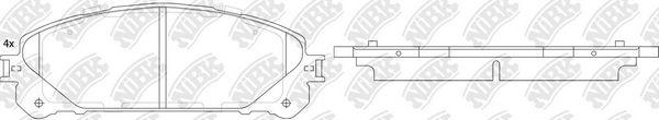 Колодки тормозные дисковые sport | перед/зад | - NIBK PN1845S