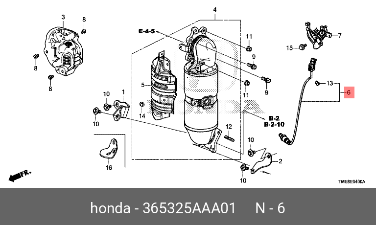 Датчик кислородный - Honda 36532-5AA-A01