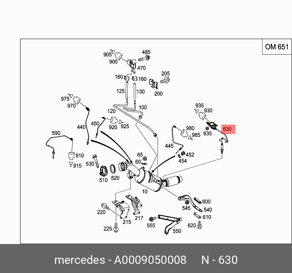 Датчик - Mercedes A 000 905 00 08
