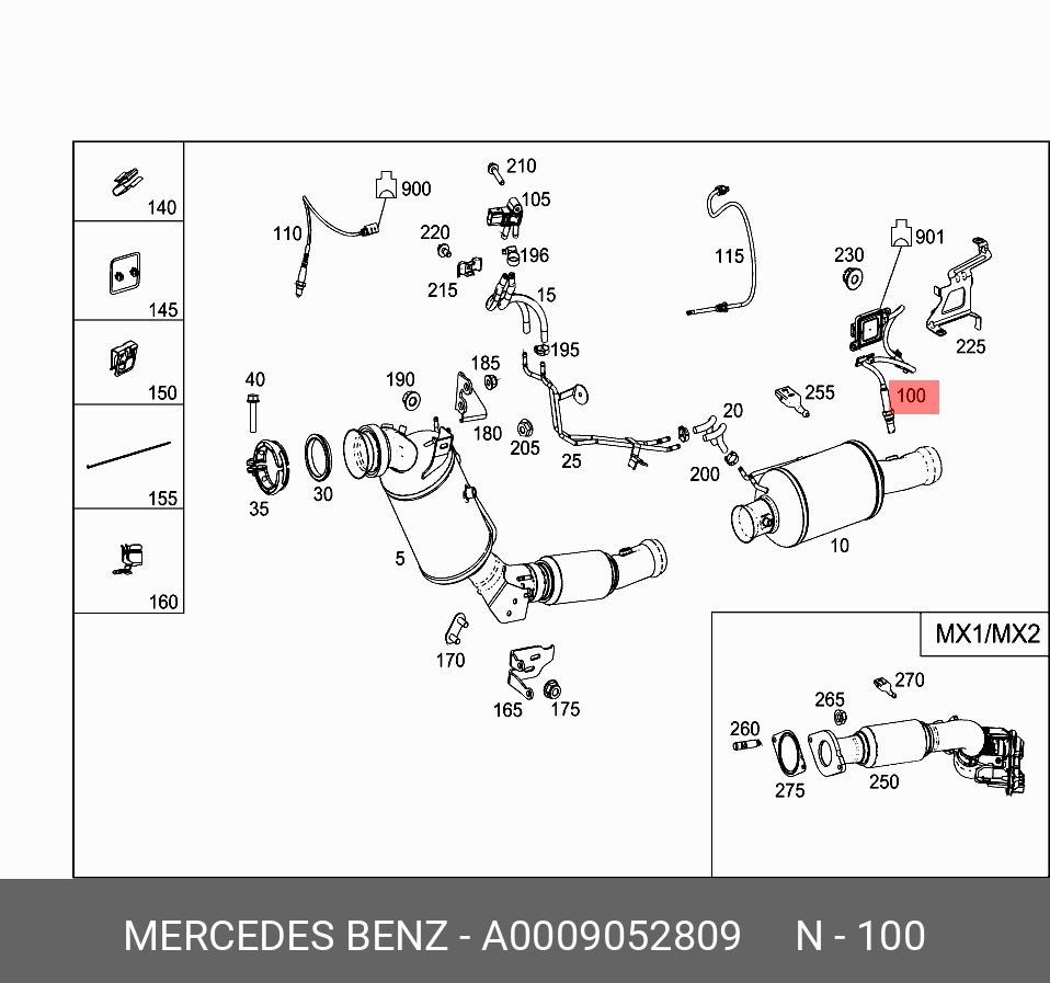 Датчик - Mercedes A 000 905 28 09