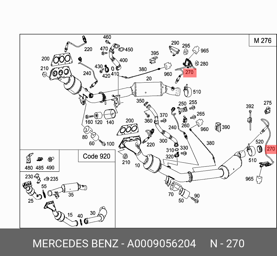 Датчик - Mercedes A 000 905 62 04