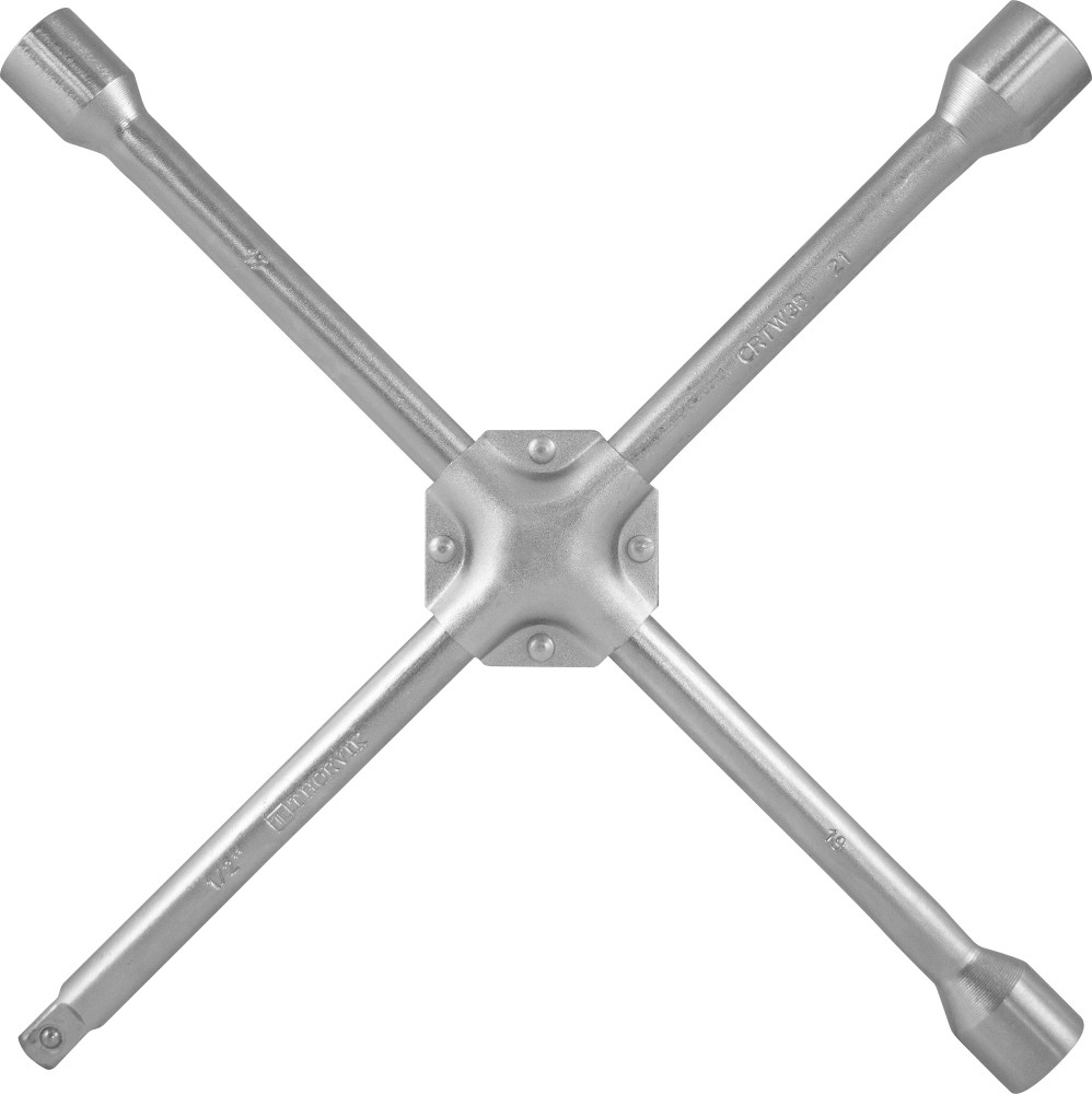 Ключ баллонный крестообразный, усиленный, 17х19х21x1/2DR, 380 мм - Thorvik CRTW38