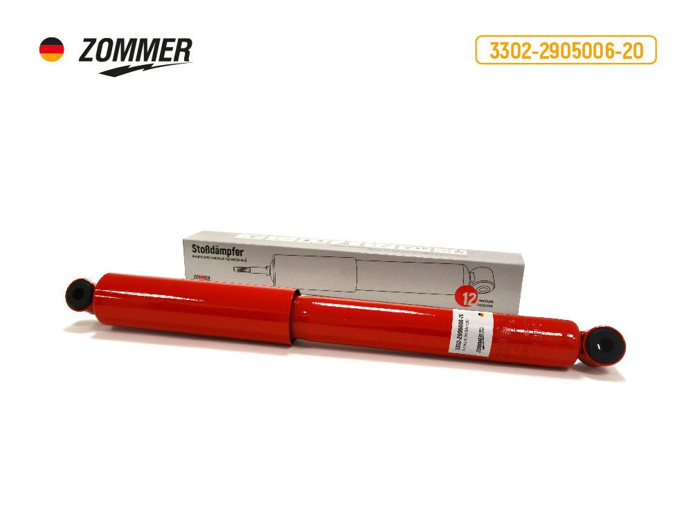 Амортизатор подвески 3302 пер/зад, 2217 зад газонап - Zommer 3302290500620