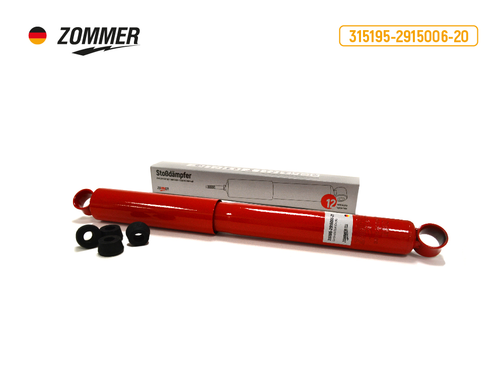 Амортизатор подвески уаз-3741,3909,3303 пер/зад газонап () - Zommer 315195291500620