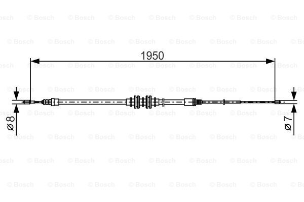 Трос стояночного тормоза - Bosch 1 987 482 785