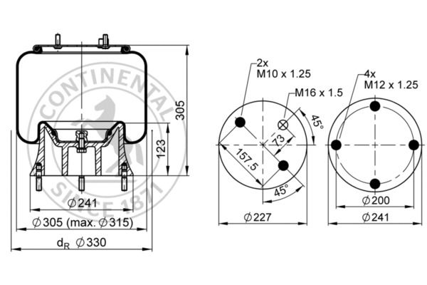Premium Range - CONTITECH AIR SPRING 4154 N P05