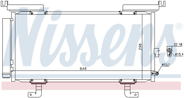 Радиатор кондиционера - Nissens 940742