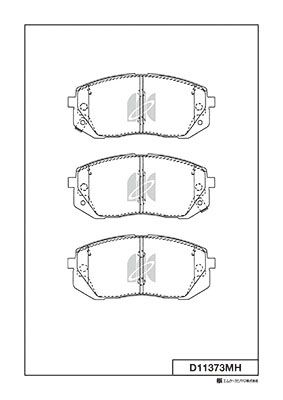 Колодки тормозные дисковые | перед | - Kashiyama D11373MH