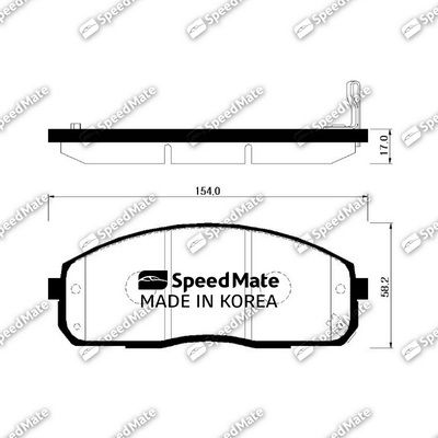 | перед | - SpeedMate SM-BPH030