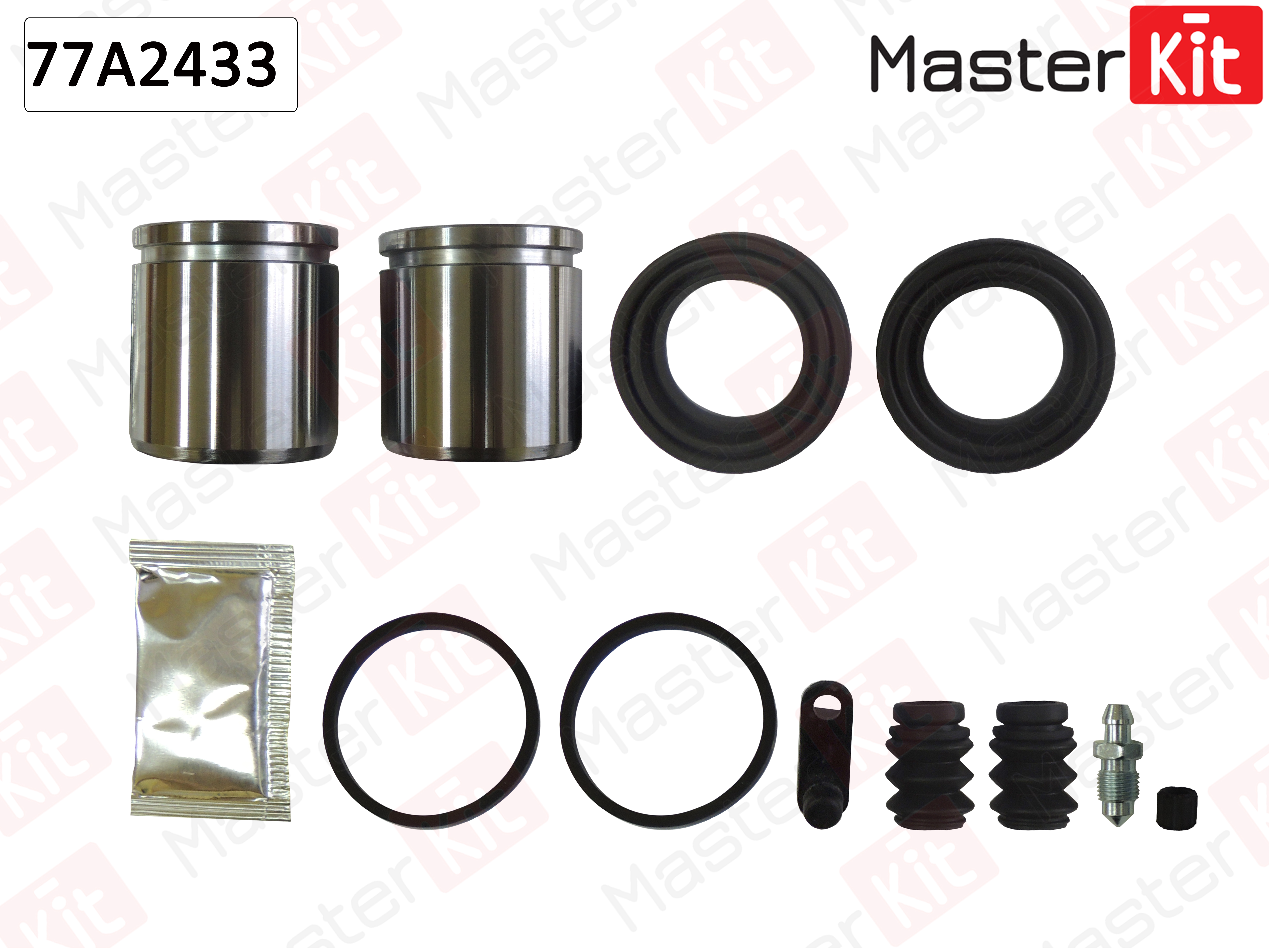 Ремкомплект тормозного суппорта + поршень - Master KiT 77A2433