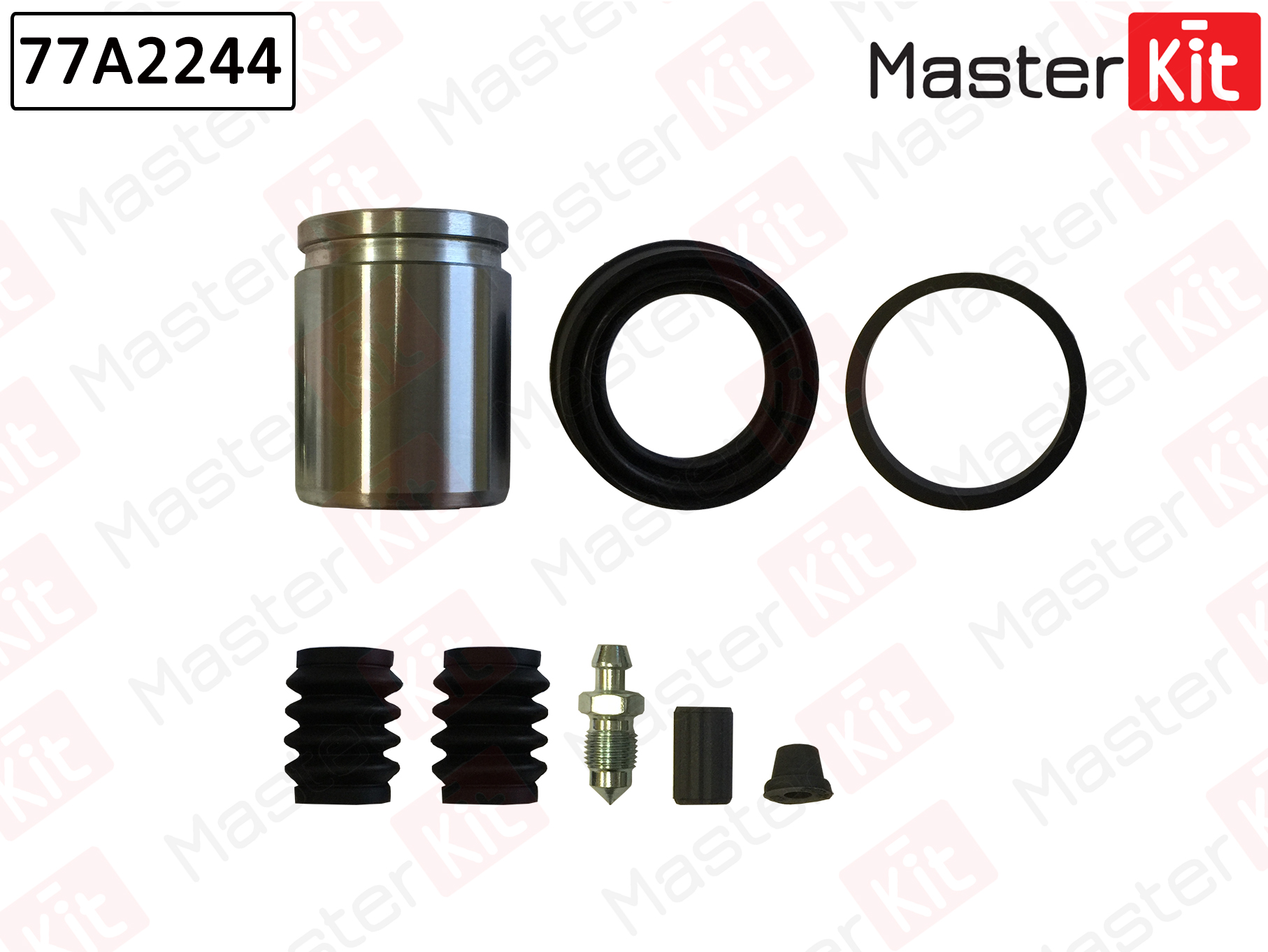 Ремкомплект тормозного суппорта + поршень | зад | - Master KiT 77A2244