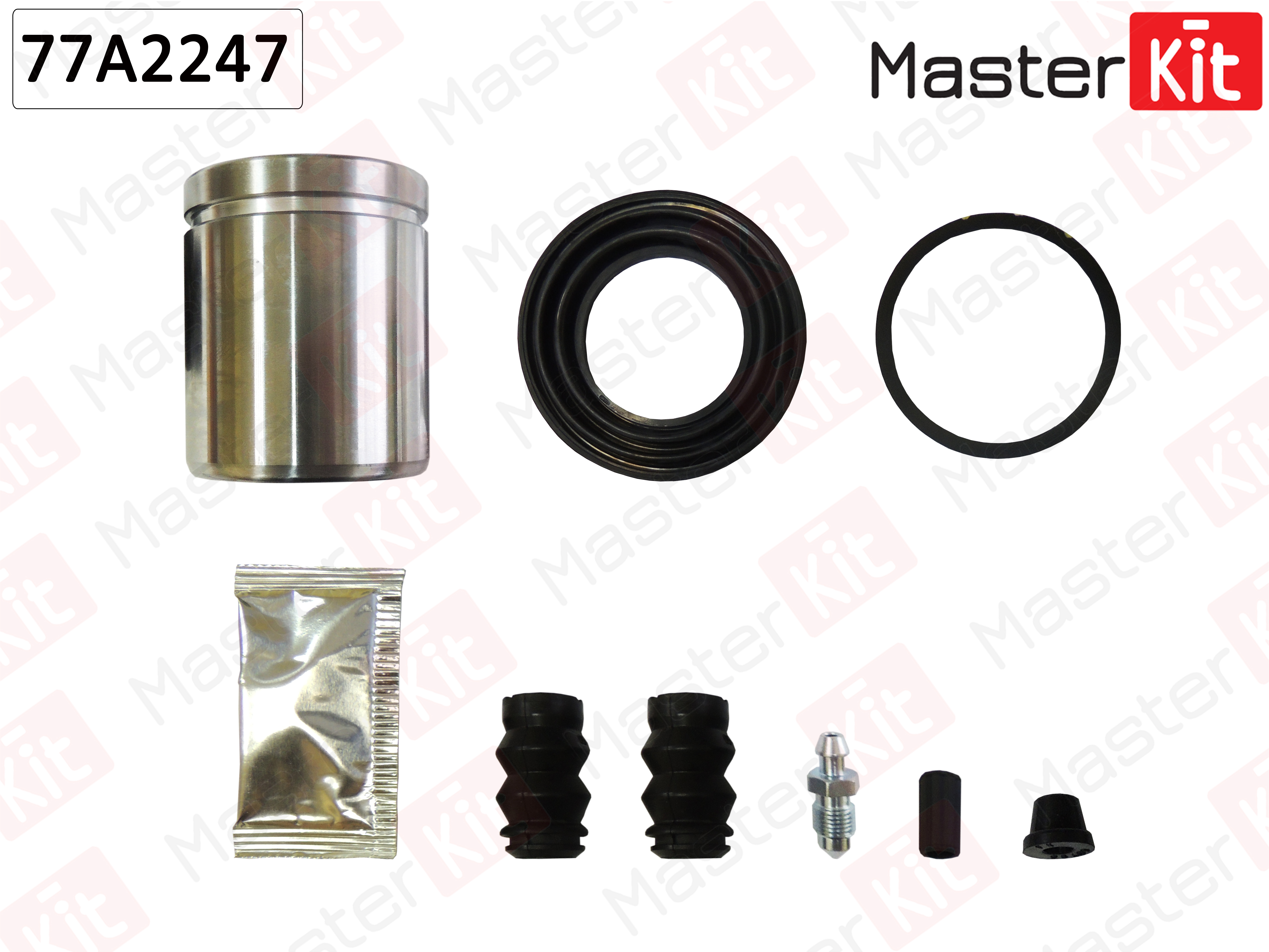 Ремкомплект тормозного суппорта + поршень | зад | - Master KiT 77A2247