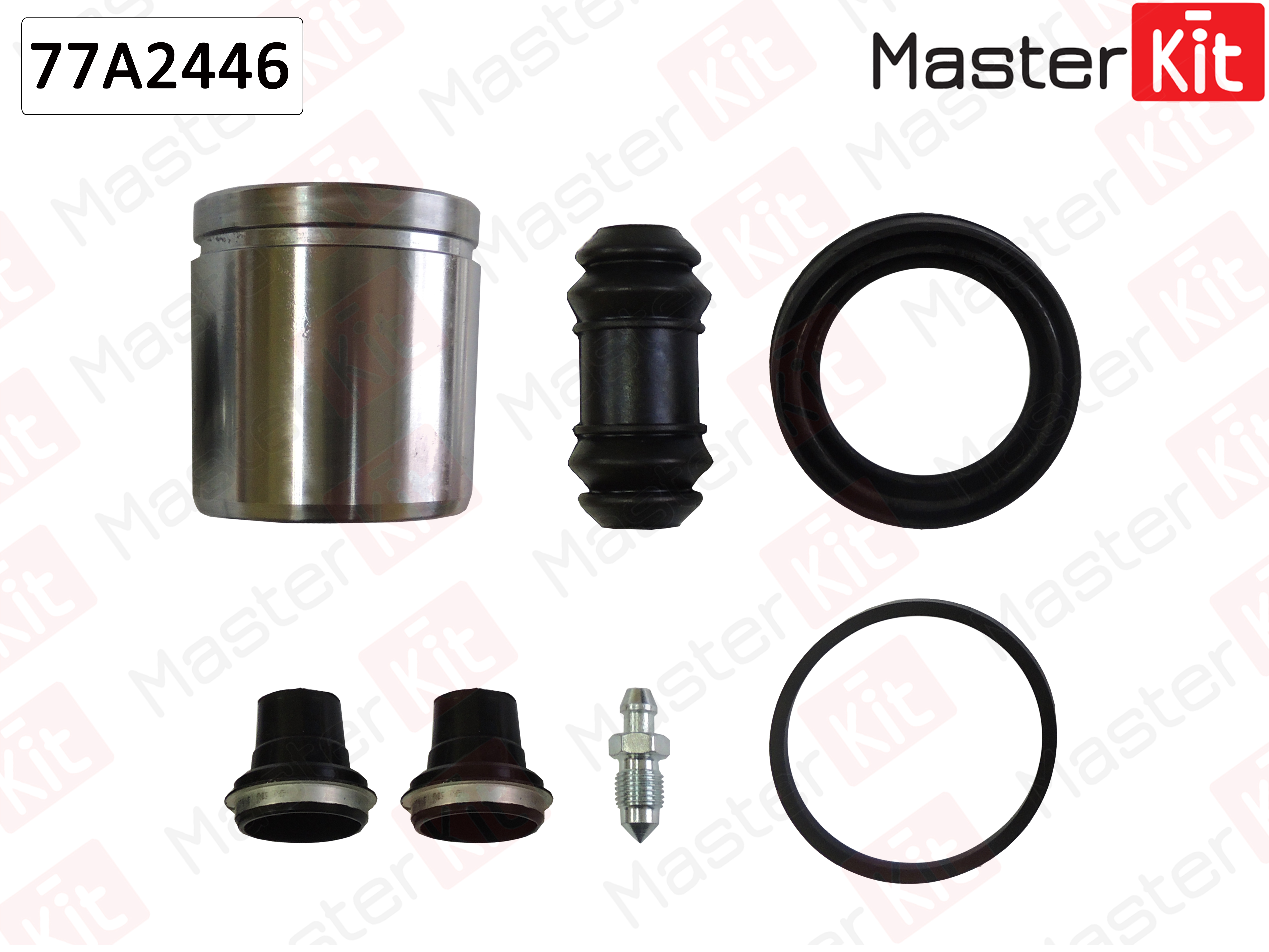 Ремкомплект тормозного суппорта + поршень | зад | - Master KiT 77A2446