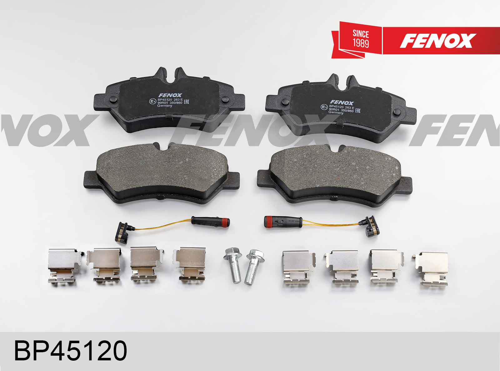 Колодки тормозные дисковые | зад прав/лев | - Fenox BP45120