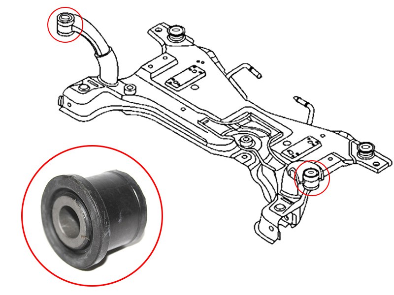 Сайлентблок передней балки mazda 3/axela 09-13/ford focus II 04-11/c-max 03-07 - SAT ST-BP4K-34-800K