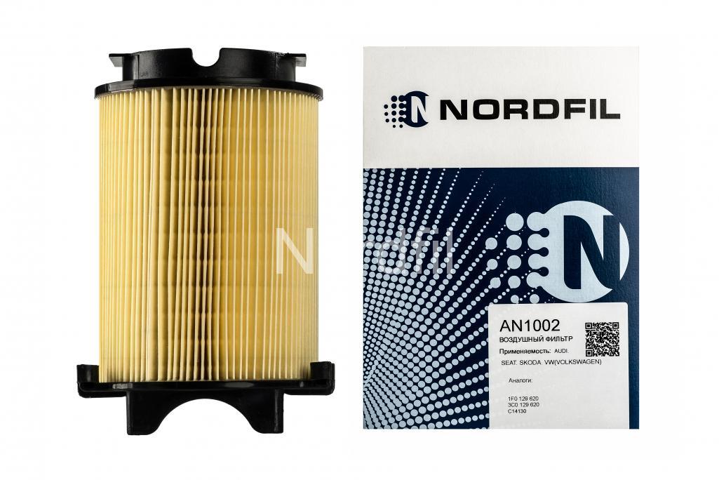 Фильтр воздушный Audi A3 Cabriolet Seat Altea Leon II Toledo III Skoda Octavia II Superb II Ye - NORDFIL AN1002