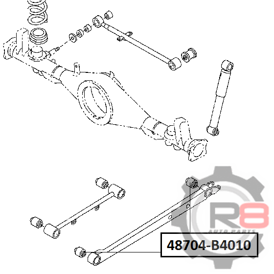 Сайлентблок 48704-b4010* R8 - R8 R848704B4010