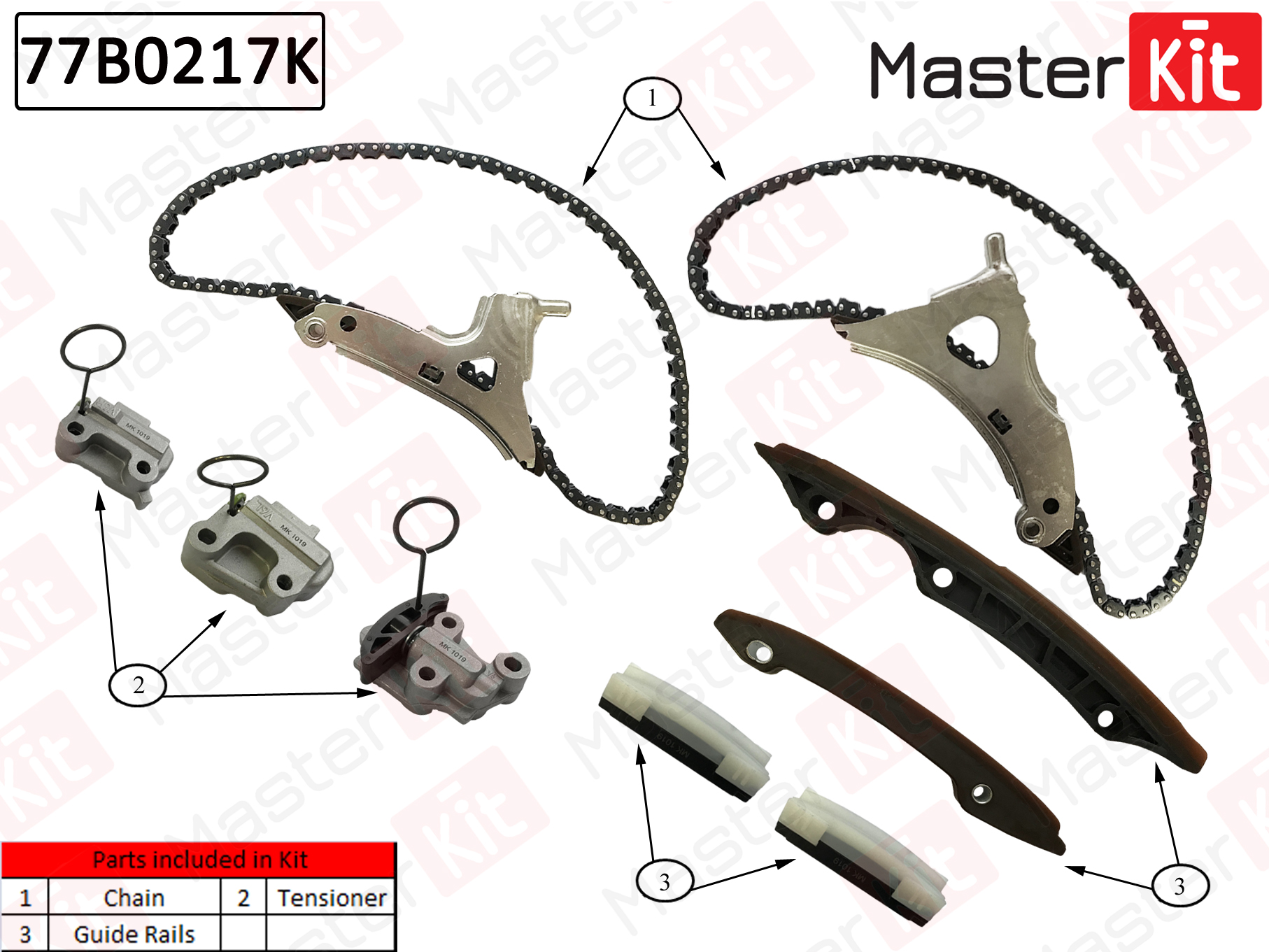 Комплект цепи ГРМ - Master KiT 77B0217K
