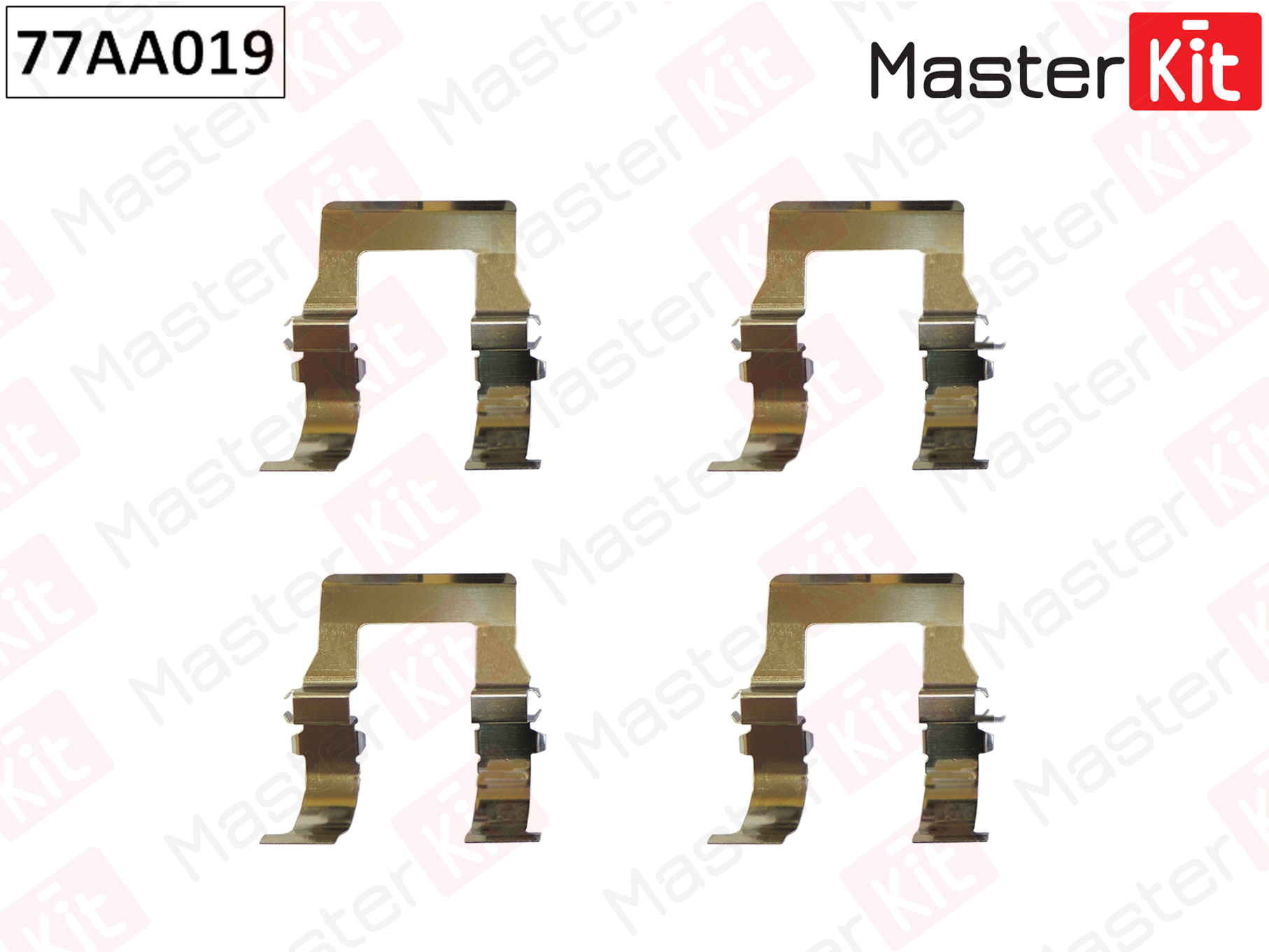 Комплект установочный тормозных колодок - Master KiT 77AA019