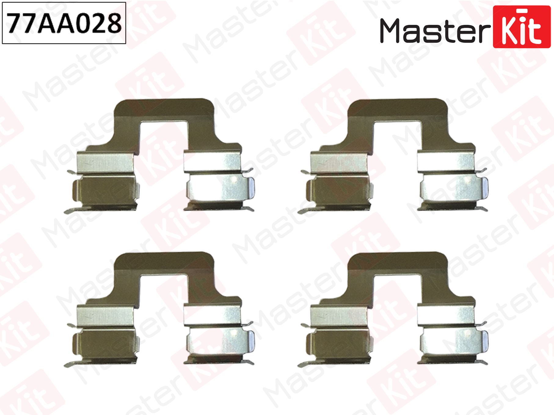 Ремкомплект крепления тормозных колодок - Master KiT 77AA028