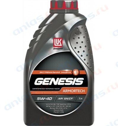 5w-40 genesis armortech 4л (синт. мотор. масло) - Лукойл 3148675