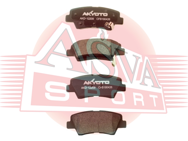 Колодки тормозные дисковые задние - Akyoto AKD-12209