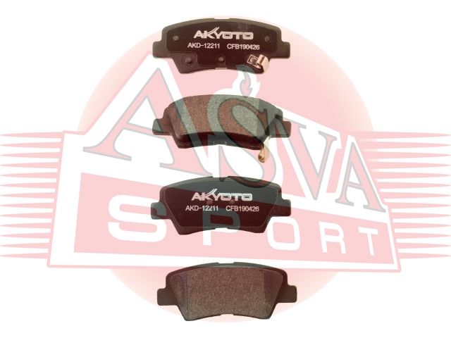 Колодки тормозные дисковые задние - Akyoto AKD-12211