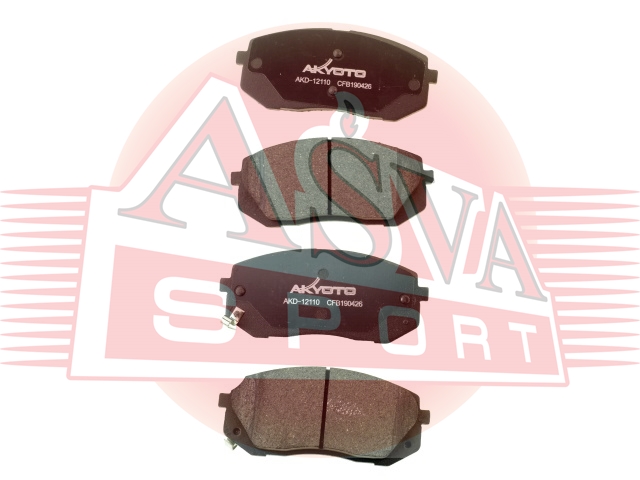 Колодки тормозные дисковые передние - Akyoto AKD-12110