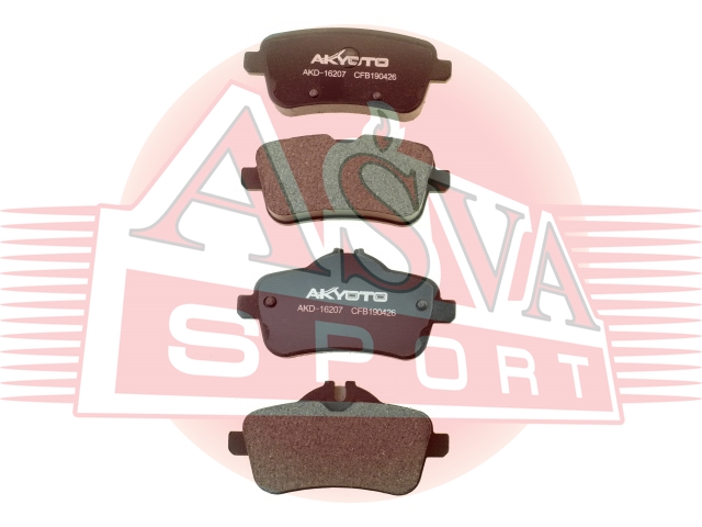 Колодки тормозные дисковые задние - Akyoto AKD-16207