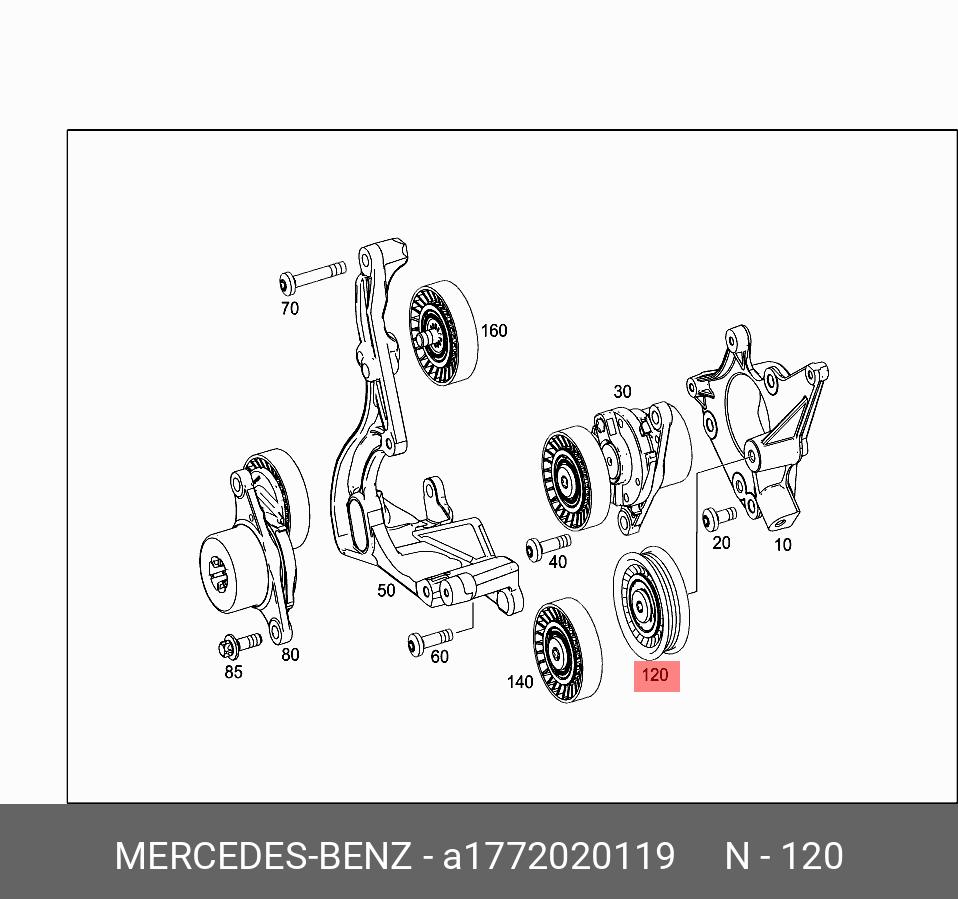 Ролик обводной - Mercedes A1772020119