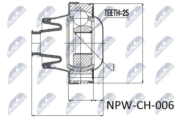 NTY шрус  приводного вала - NTY NPW-CH-006