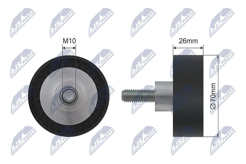 NTY ролик ручейкового ремня - NTY RNK-BM-009