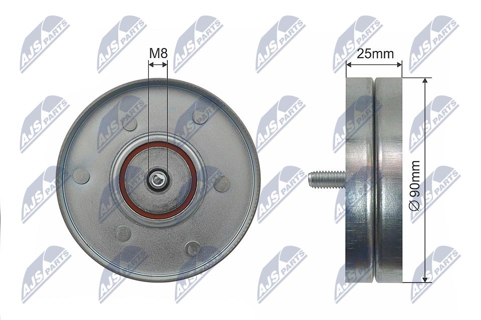 NTY ролик ручейкового ремня - NTY RNK-VW-021