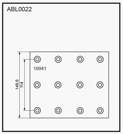 Накладки тормозные,комплект STD / WVA (19941) HCV - Allied Nippon ABL0022