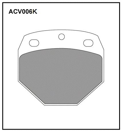 Колодки тормозные дисковые WVA (29747) HCV - Allied Nippon ACV006K