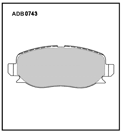 Тормозные колодки дисковые - Allied Nippon ADB0743