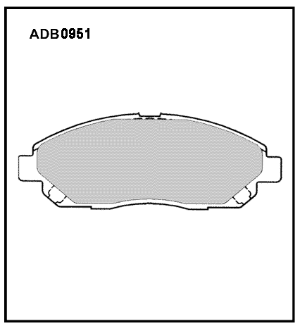 Тормозные колодки дисковые - Allied Nippon ADB0951